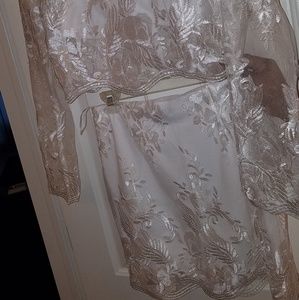 Sold!! Brand New/2pc white skirt set